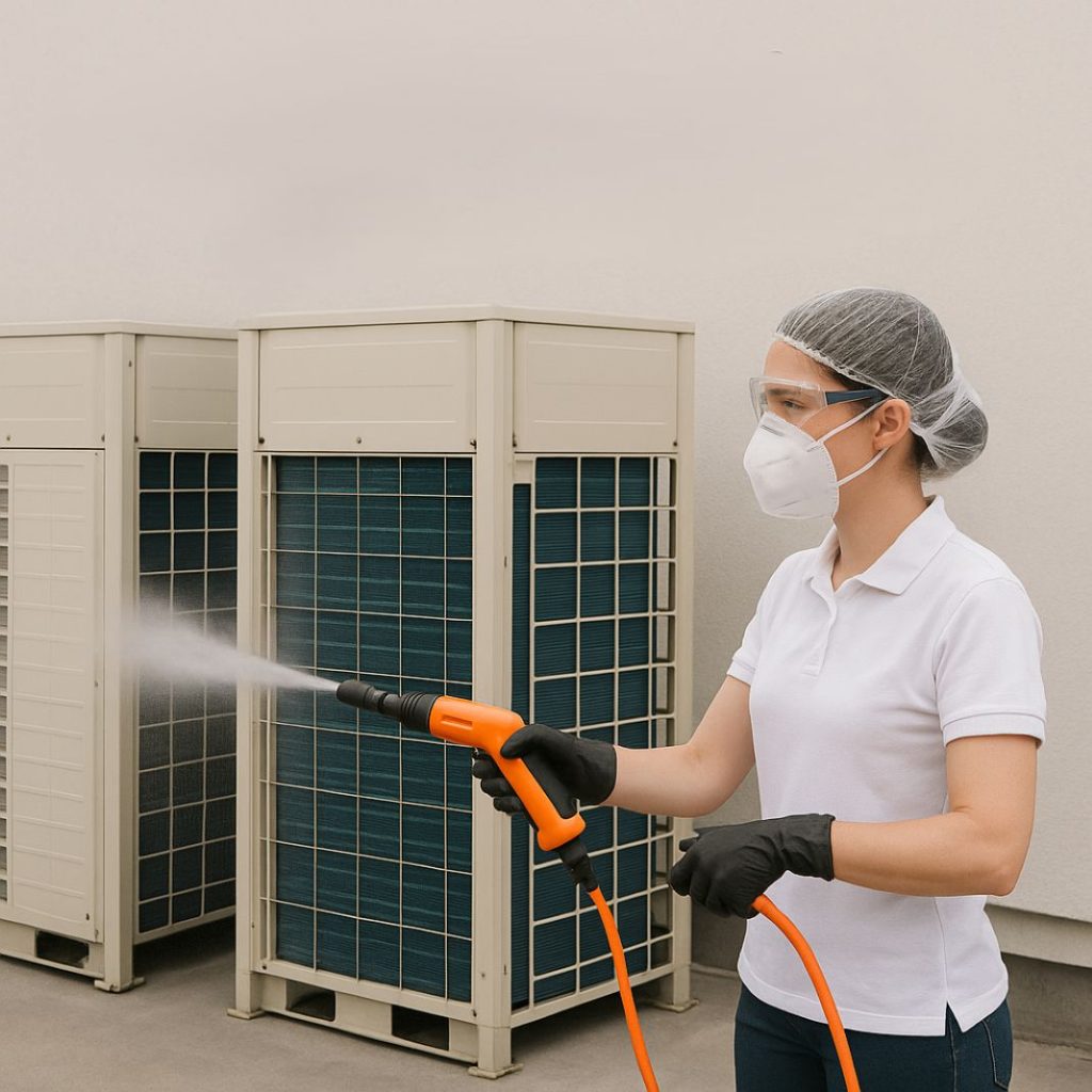 Deep cleaning and anti bacterial cleaning of AC Units - RightAir Solutions