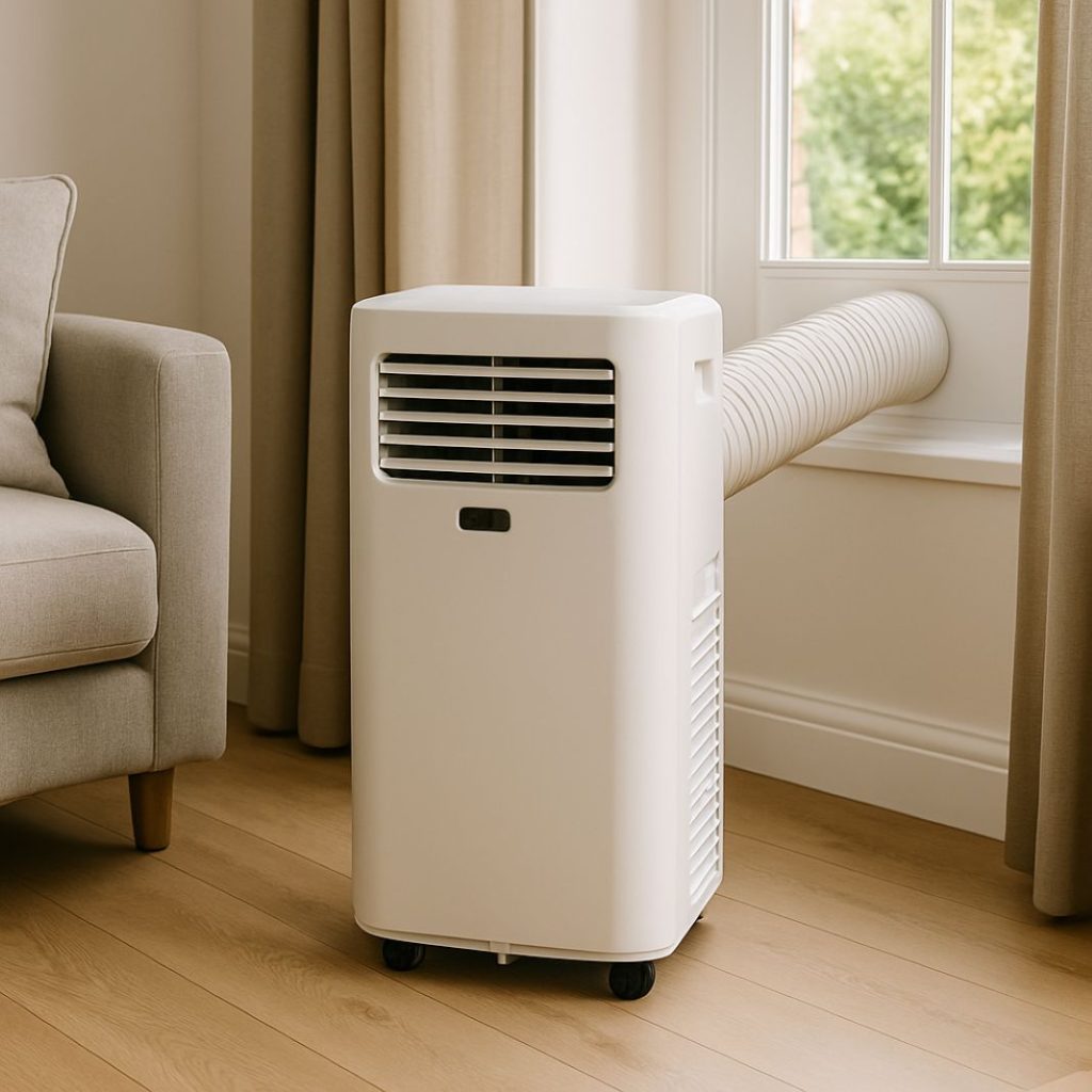 portable air con unit install