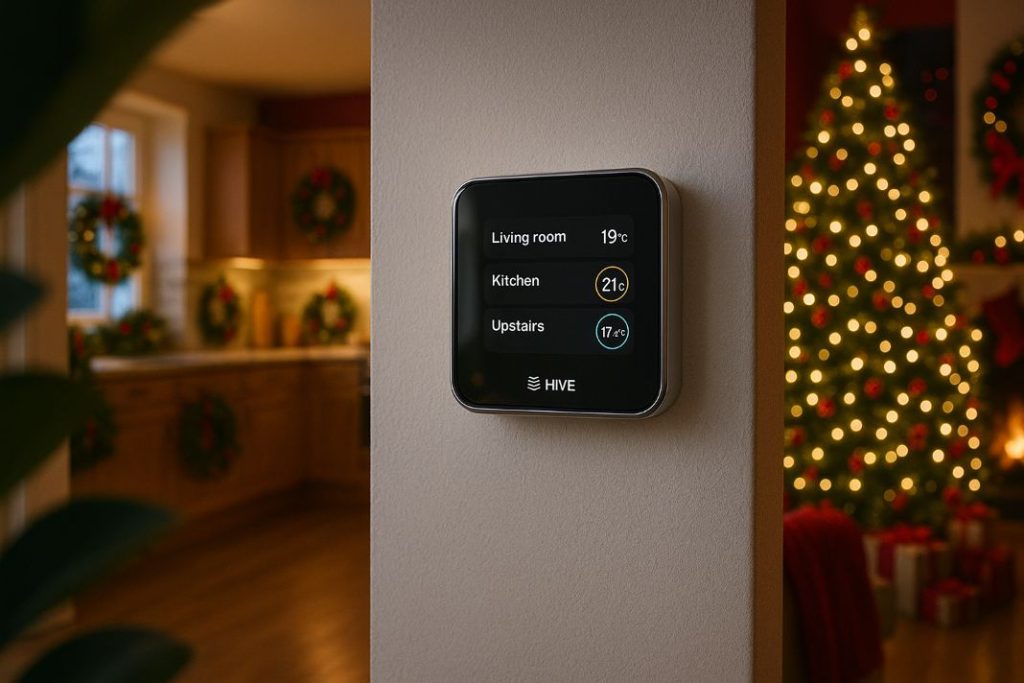 an ai image of hive multi zone thermostat