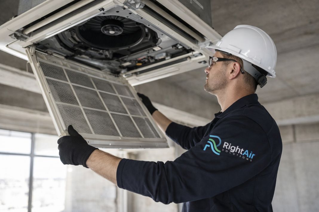 AI photo of air con installation in London