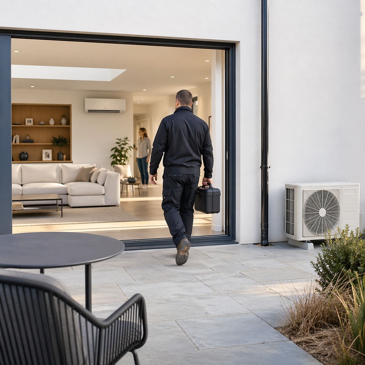 Residential Air Conditioning Full Home Installation View - Illustrative Image