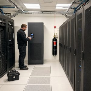 Server Room Cooling Installation in Small Business Data Room, precision - Illustrative Image